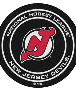 Alternative view of NHL - New Jersey Devils Puck Mat 27" diameter